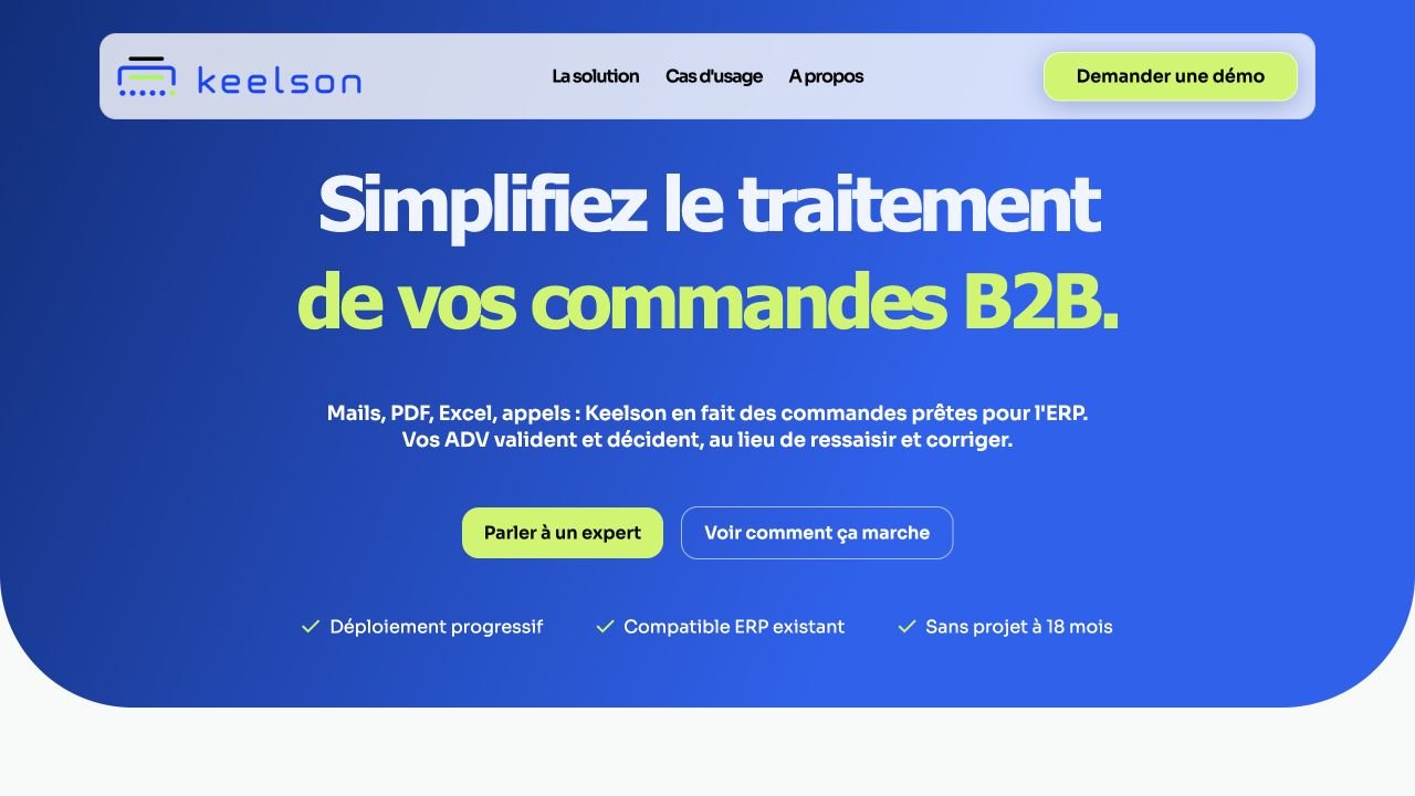 Aperçu du site web Centralweb / Keelson